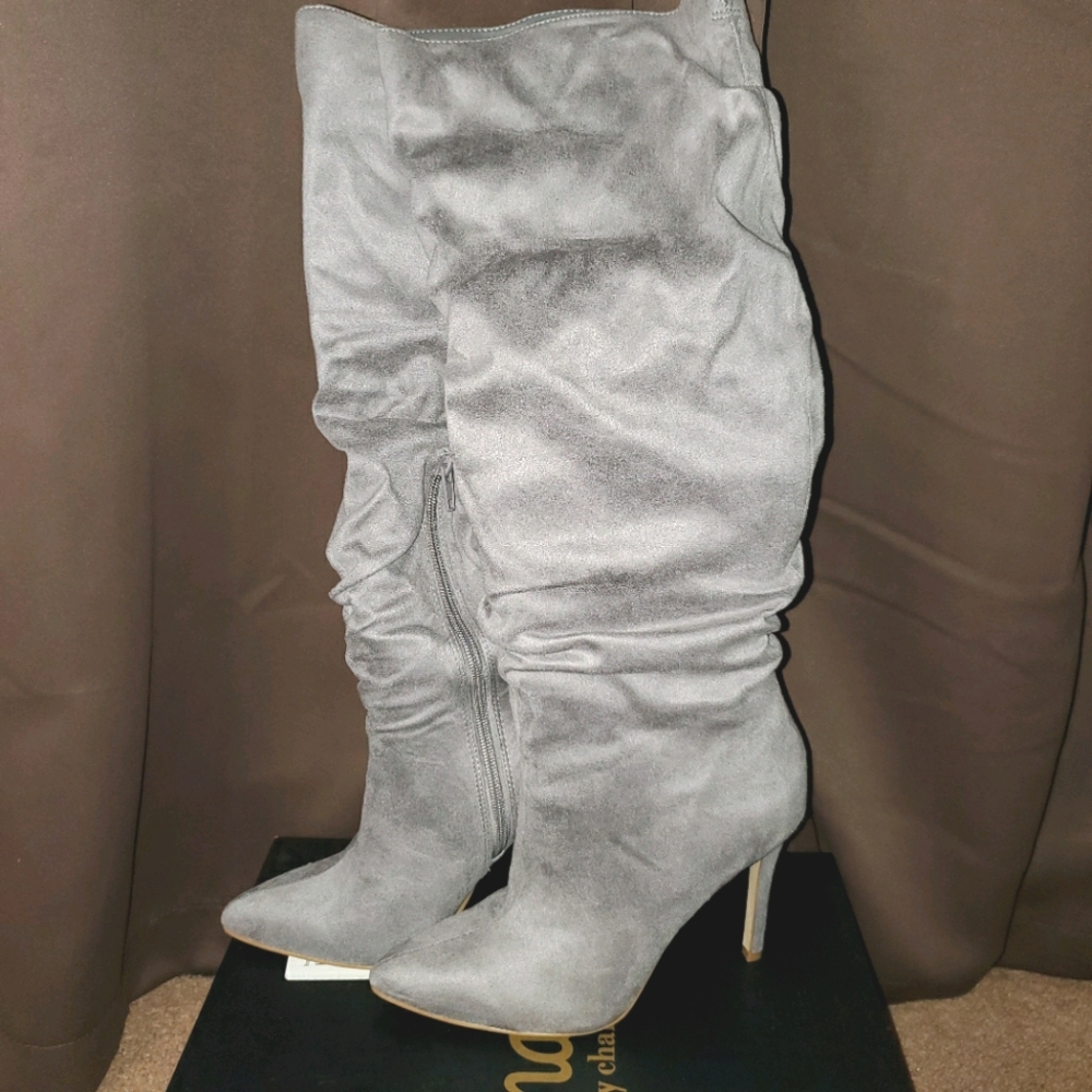 Charles Jourdan micro suede boots
